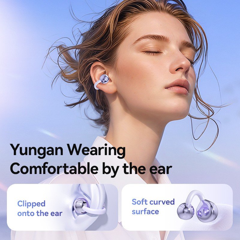2024 New M79 V5.0 Bluetooth TWS Earphone Wireless with New Design Electroplated Metal Clip onto the Ear Portable Ear Phone