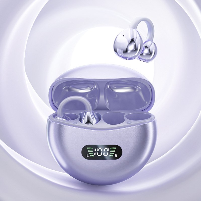 2024 New M79 V5.0 Bluetooth TWS Earphone Wireless with New Design Electroplated Metal Clip onto the Ear Portable Ear Phone