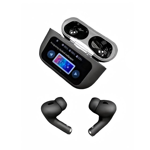 Noise Cancelling Earphone Wireless Tws In-ear Earphone Long Life Newest Earphone with LCD Waterproof Touch Screen A9Pro Earbuds