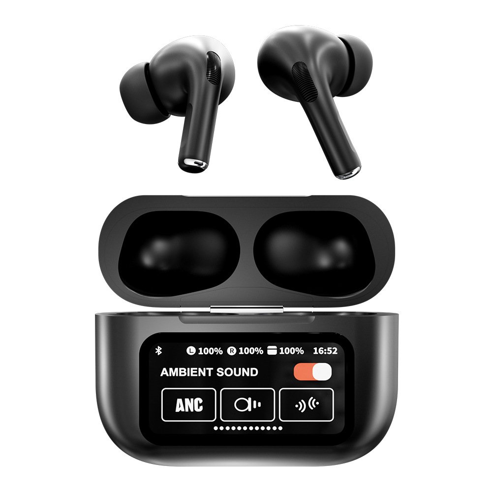 A9 ProTws Wireless Earphones Touch Screen Wireless Earphones LED Display ANC Screen Wireless Earphones In Ear Pro 2