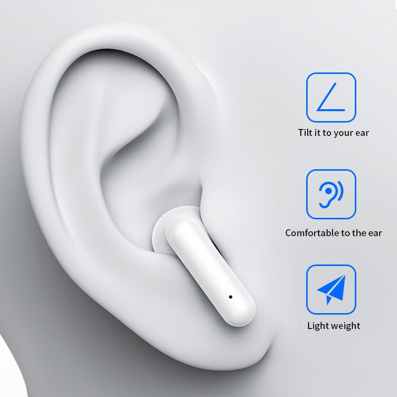 Best quality wireless earphone headset tws headphone Wireless Half In-ear Comfortable Wearing earbuds with Charging Case