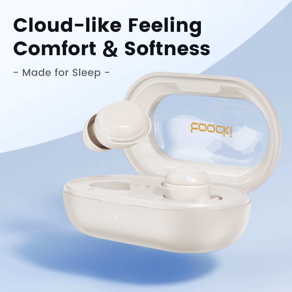 Toocki Earphone Touch Control Headphone Wireless Earphone Mini Soft Earbuds for Sleep