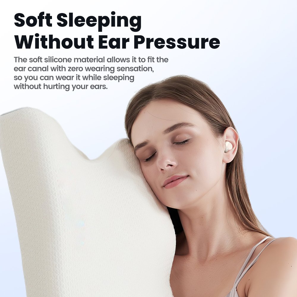 Toocki Earphone Touch Control Headphone Wireless Earphone Mini Soft Earbuds for Sleep