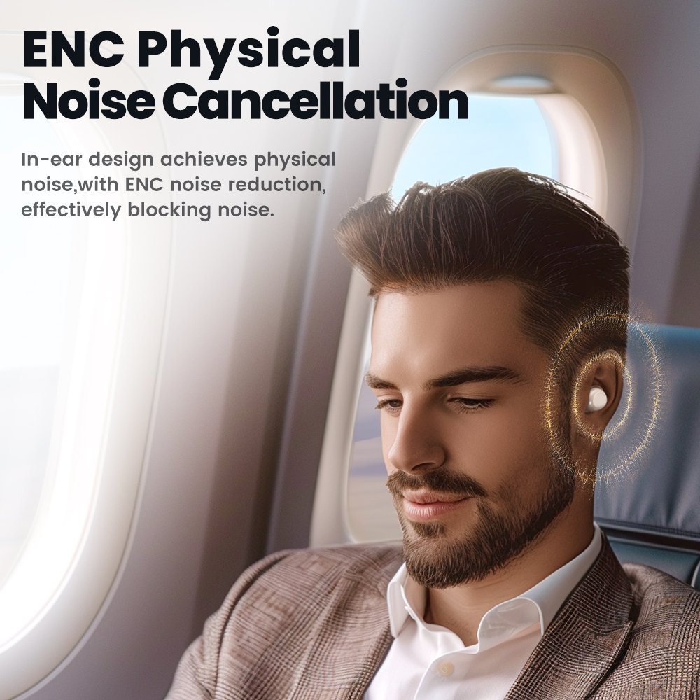 Toocki Earphone Touch Control Headphone Wireless Earphone Mini Soft Earbuds for Sleep