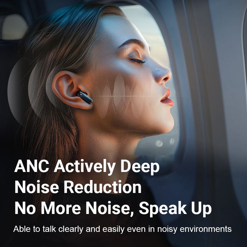 Wireless Earbud Bluetooth5.4 Earphone ANC+ENC In Ear Touch Screen Control Active Noise Reduction Gaming Headet audifonos