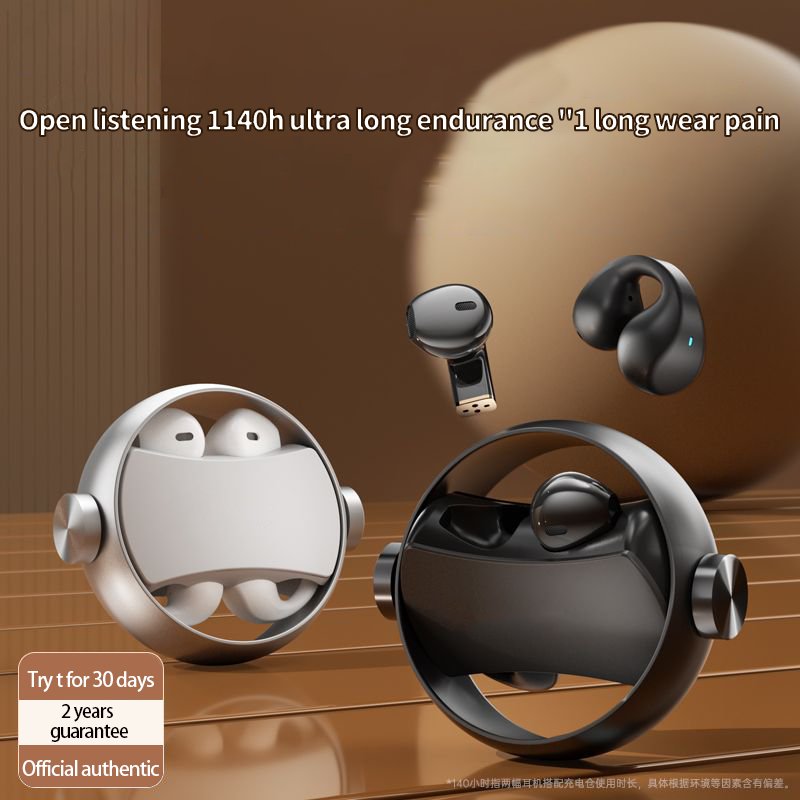 TWS Earbuds Rolling-Over Handy Design Professional True Stereo Wireless Earbuds Star Ring Mini BT V5.3 Earphone Headphones