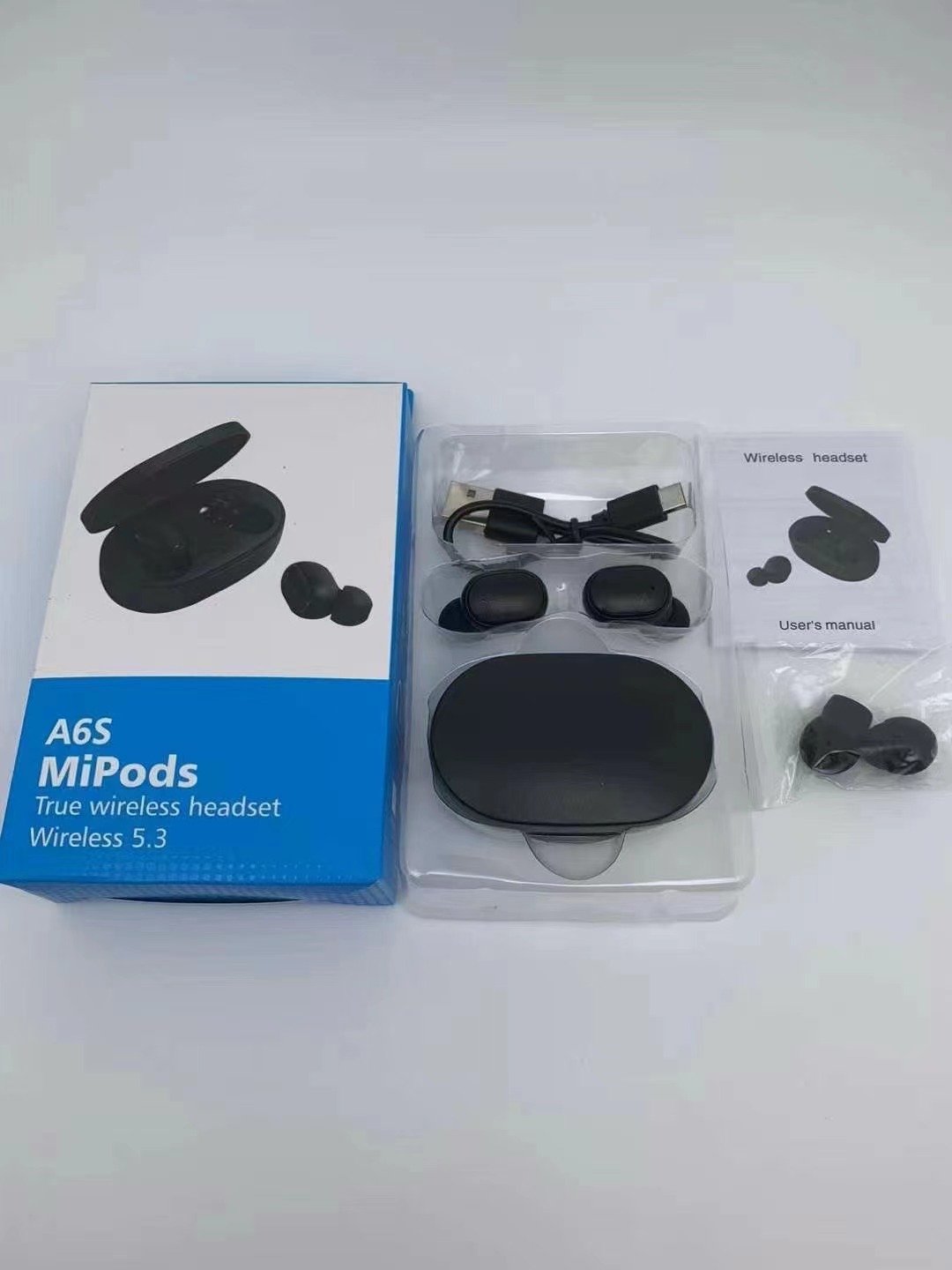 2024 Hot Selling Cheap A6S 3D Stereo HIFI Earbuds In-ear Headphone TWS Audifonos In Ear Wireless Earbuds Mini Earphones A6s/E6S