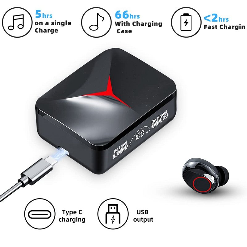 Cheap Price TWS M90 Pro Bt 5.3 Wireless Game Earbuds 3D Surround Stereo Headphone Low Latency Gaming In-ear Earphones
