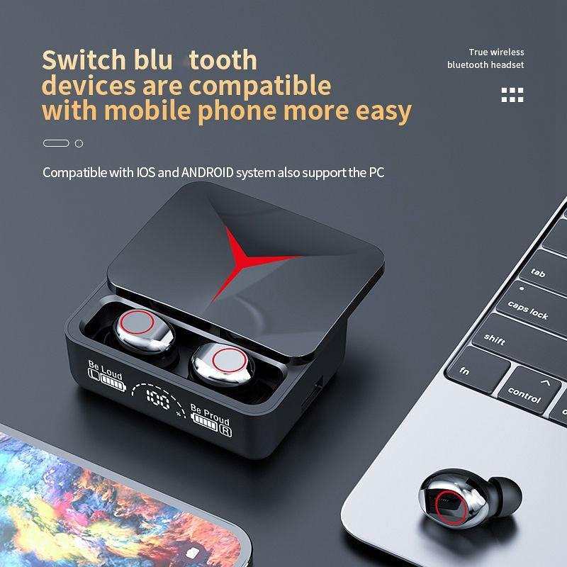 Cheap Price TWS M90 Pro Bt 5.3 Wireless Game Earbuds 3D Surround Stereo Headphone Low Latency Gaming In-ear Earphones