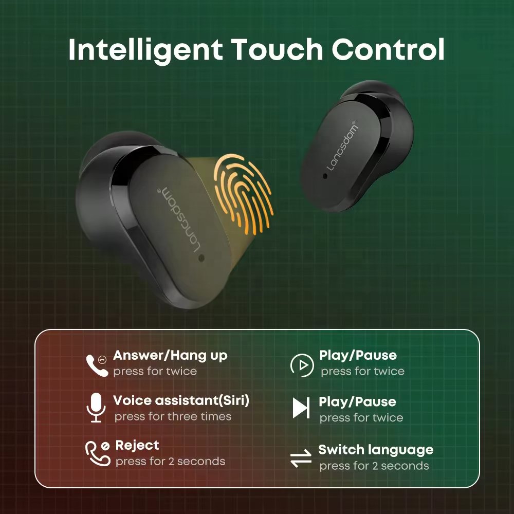 2024 Hot sell Tws Earphones & Headphones Gaming Earphones Headsets Noise Cancelling In-ear Type c Wireless Earbuds for Phone