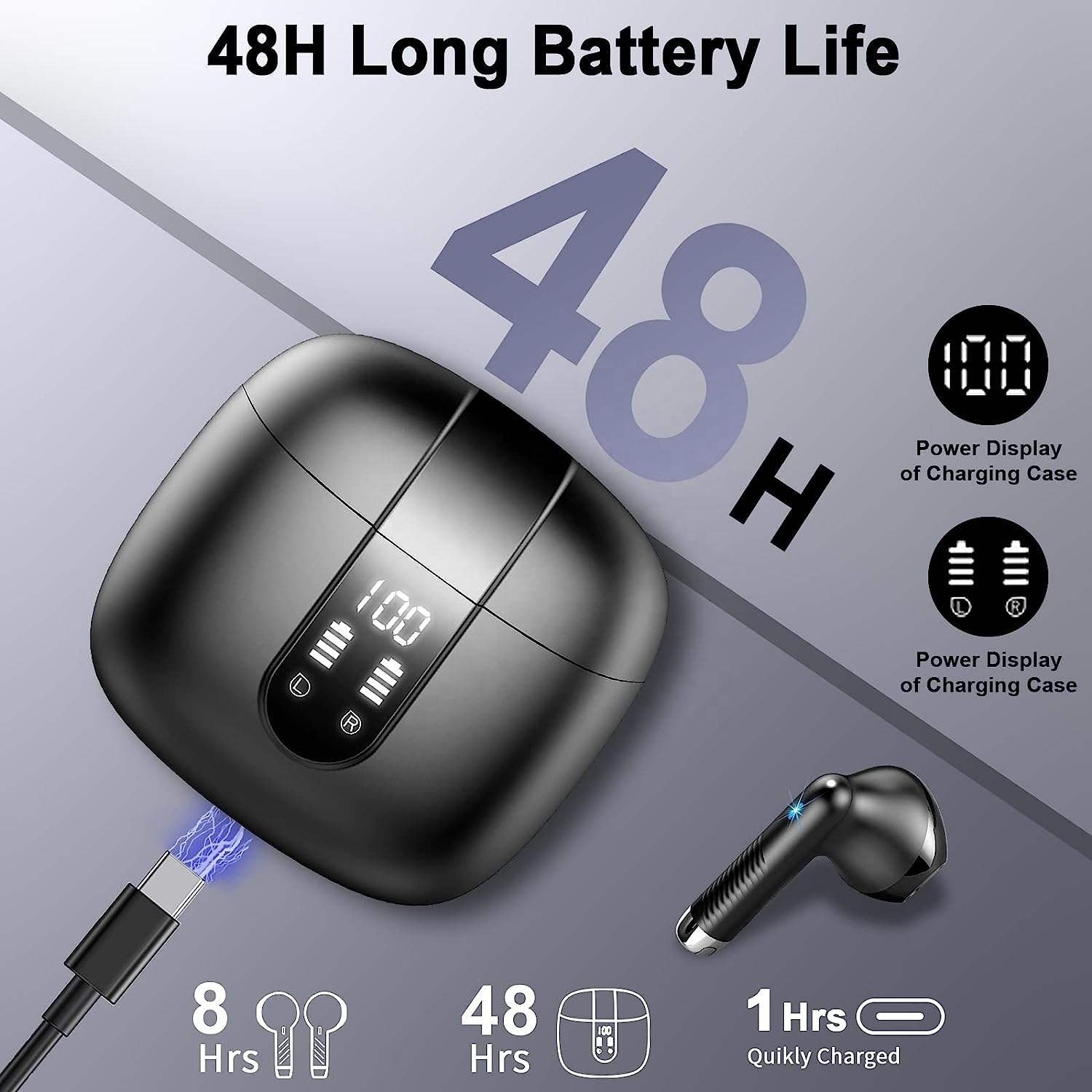 New Arrivals audifonos V5.4 gamer quality earphone high bass Led earbuds TWS Wireless Earphones Headphones Headset