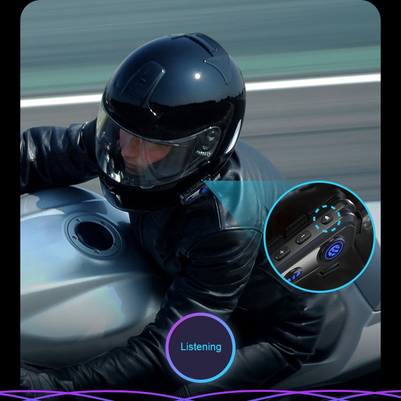 New Helmet Wireless Bluetooth Earphones For Cycling, Full Helmet Built-In Earphones For Riders Commuting And Motorcycle Riding
