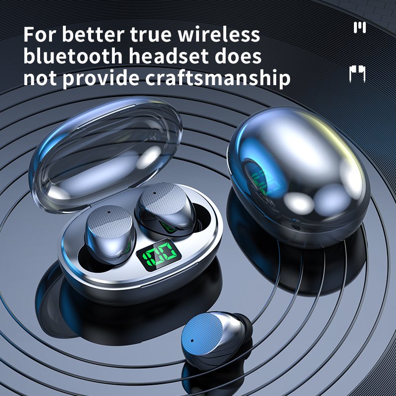 K20 BT In-Ear Sports Wireless Headphones 5.2 Powered by LED Display Touch Control TWS Headphones Earbuds with Charging Box