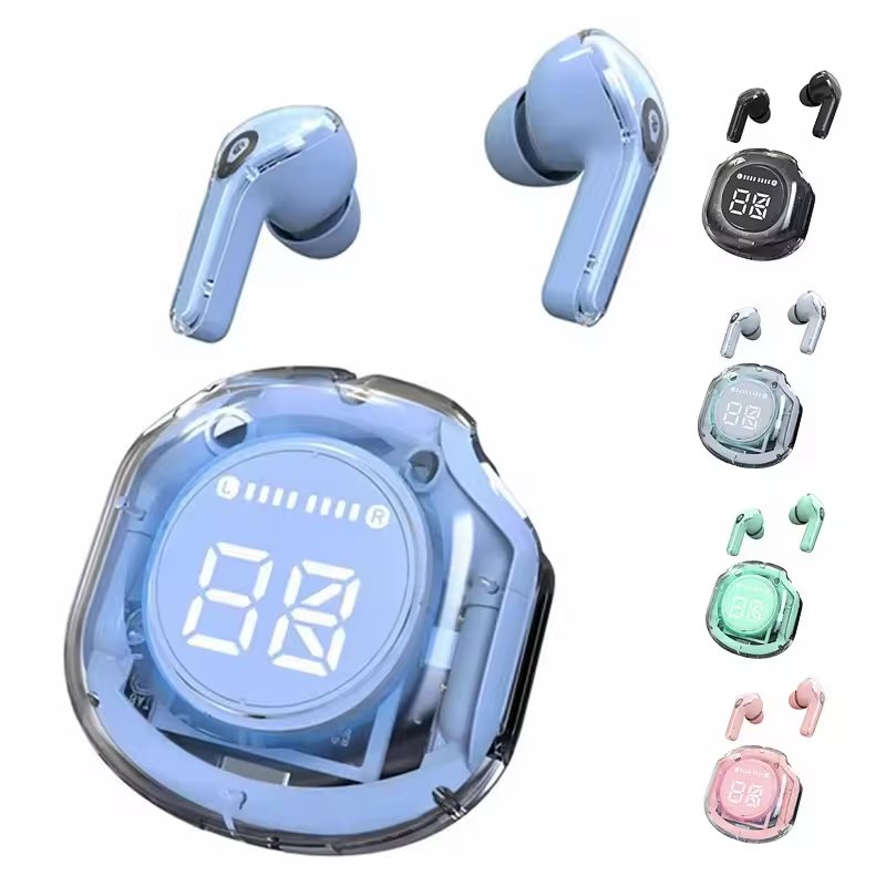 Factory Price Air39 Transparent Case Power Display Earphone In-ear Earphone