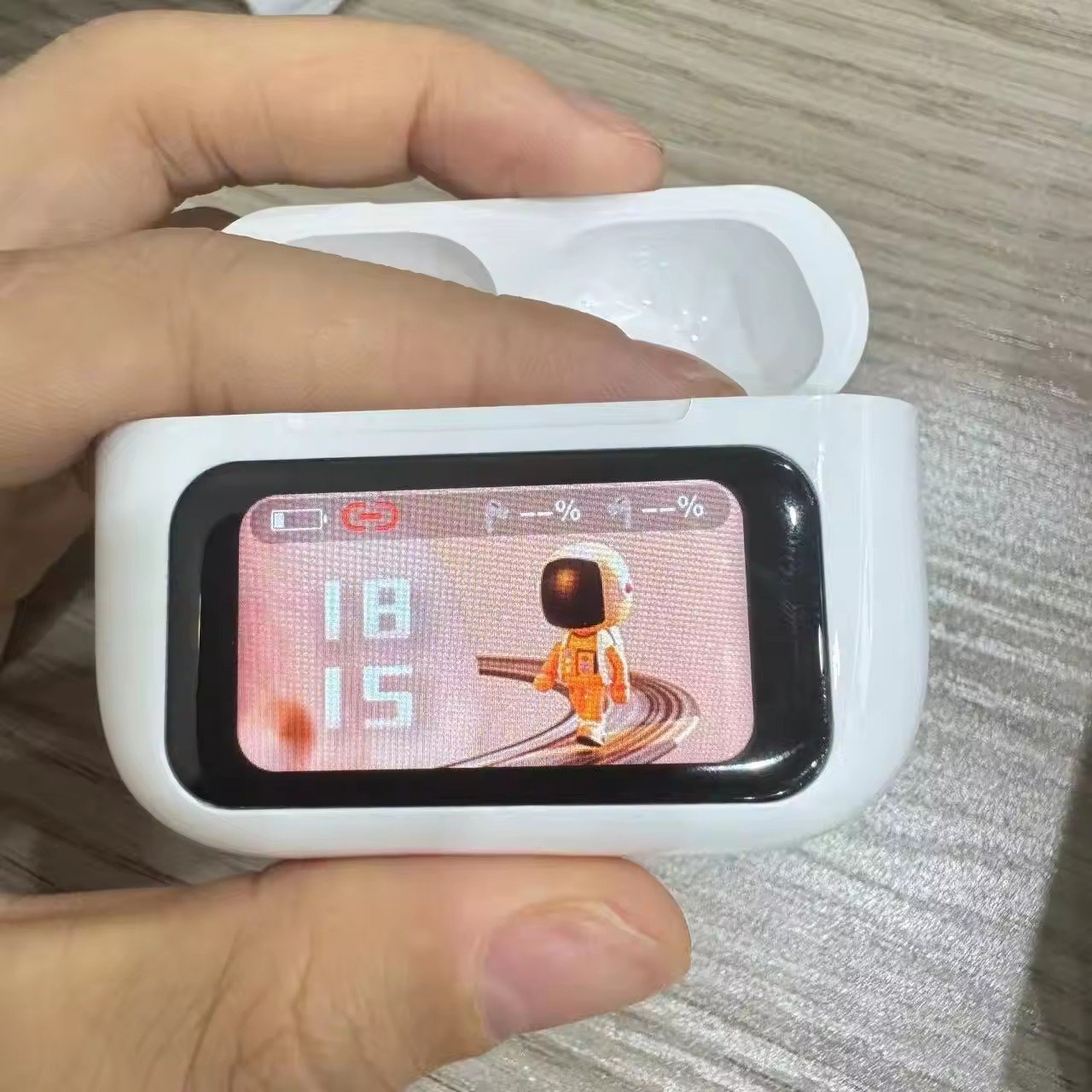 2024 New Arrival ANC Headset Trend LED Touch Screen WT-2 Pro ANC With App TWS color screen Earbuds Wireless Sport Earphones