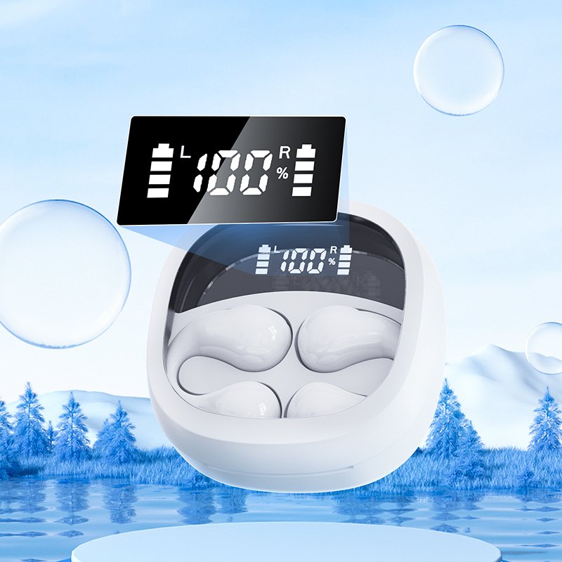 JR01 Transparent TWS BT Wireless Earphones Sport Waterproof Gaming Headsets Touch Control Music Earbuds