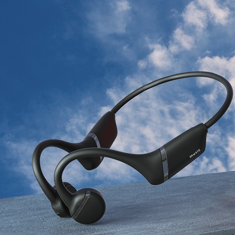 New Bt 5.3 T75 Waterproof Wireless Earbuds Earphone 3d Surround Stereo Bass Open Ear Bone Conduction Ear Clip Headphones Headset