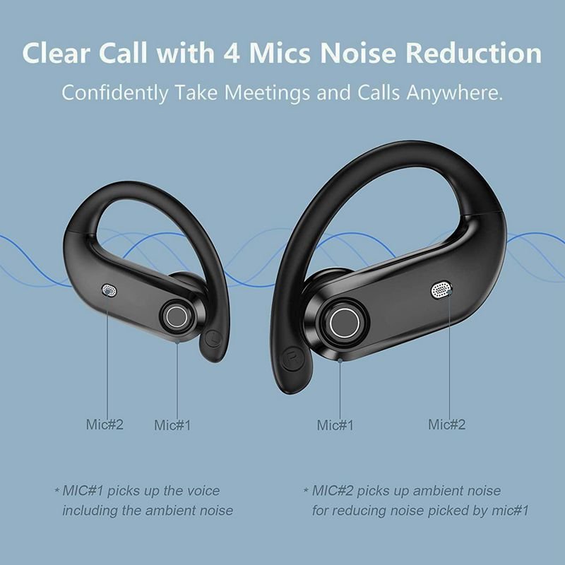 Hot Selling K23 Tws Earhook Headphones IPX7 Waterproof Call Noise Reduction Wireless Earbuds Earphones