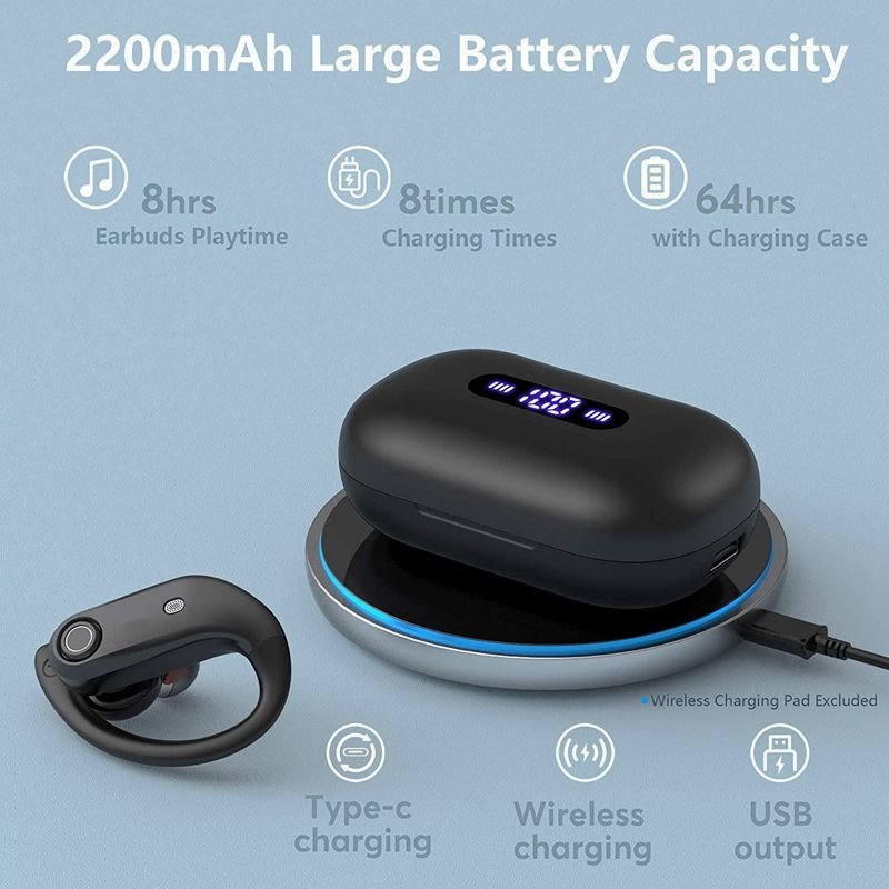Hot Selling K23 Tws Earhook Headphones IPX7 Waterproof Call Noise Reduction Wireless Earbuds Earphones