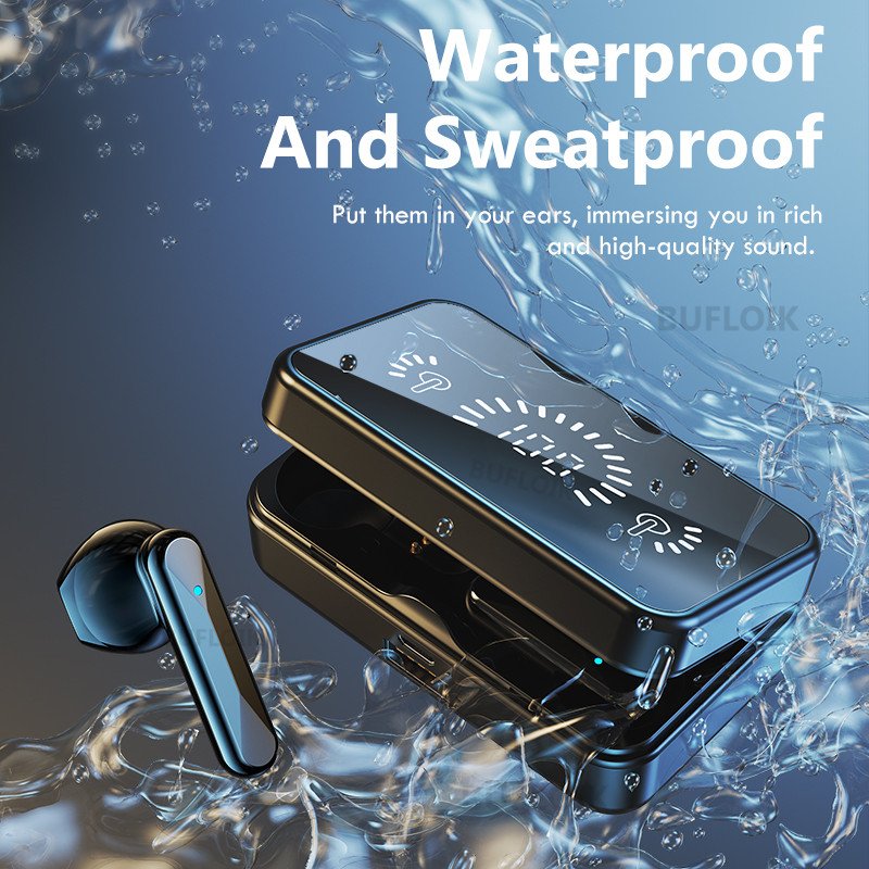 S20 TWS Headphone reflective design Wireless Earphones Touch Control Stereo Sports Waterproof Earbuds With Mic Headset