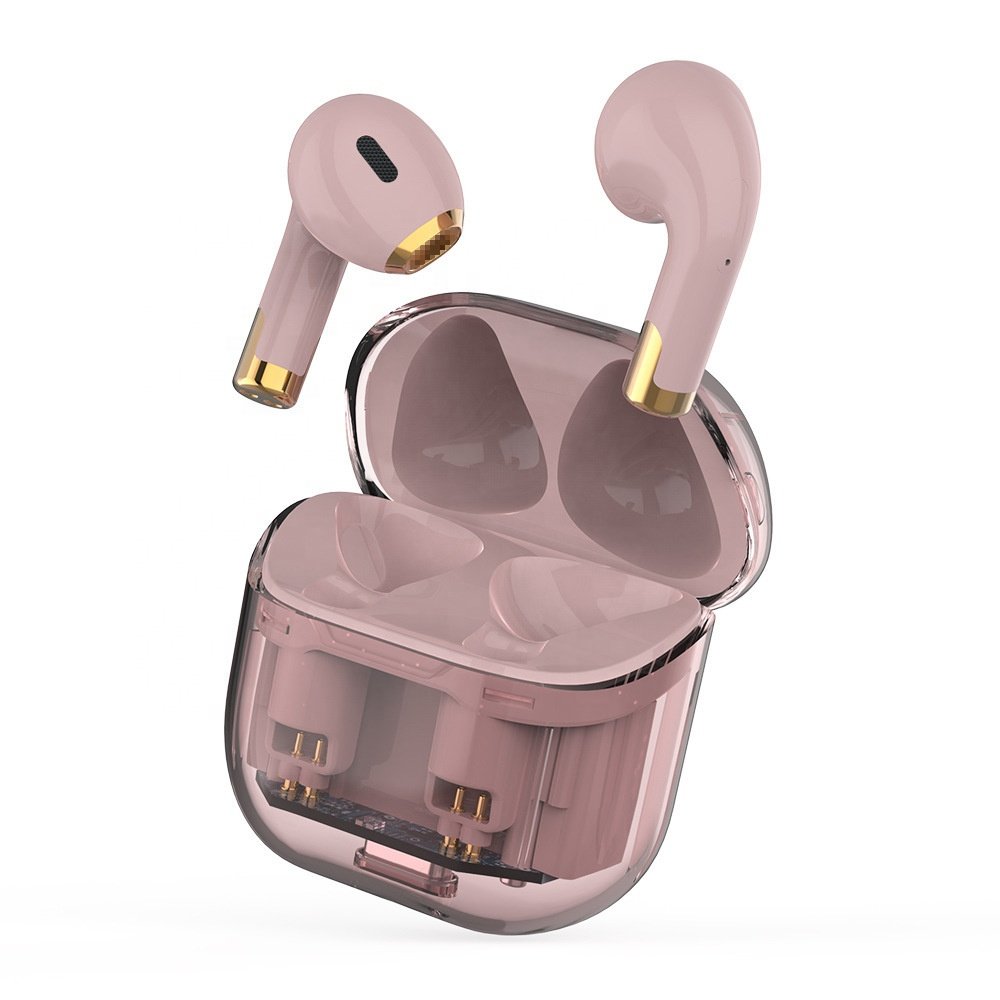 ENC TWS Earbuds Wireless Earphones Sport Stereo Headphone Noise Reduction Headset and Transparent Logo Customize In-ear Headset