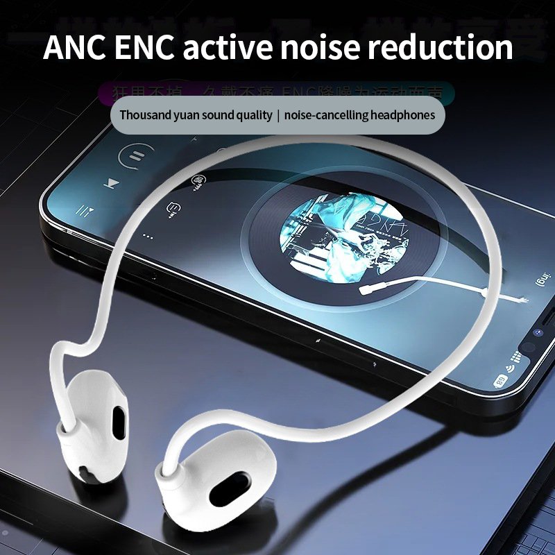 Wedtserha New Pro Air Bone Conduction Wireless Earbuds Bluetooth Headset with Music & Call Function Long Standby Time Sports