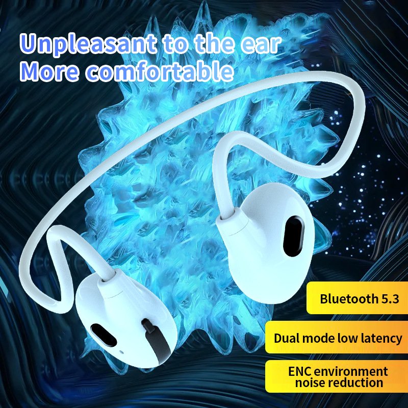 Wedtserha New Pro Air Bone Conduction Wireless Earbuds Bluetooth Headset with Music & Call Function Long Standby Time Sports