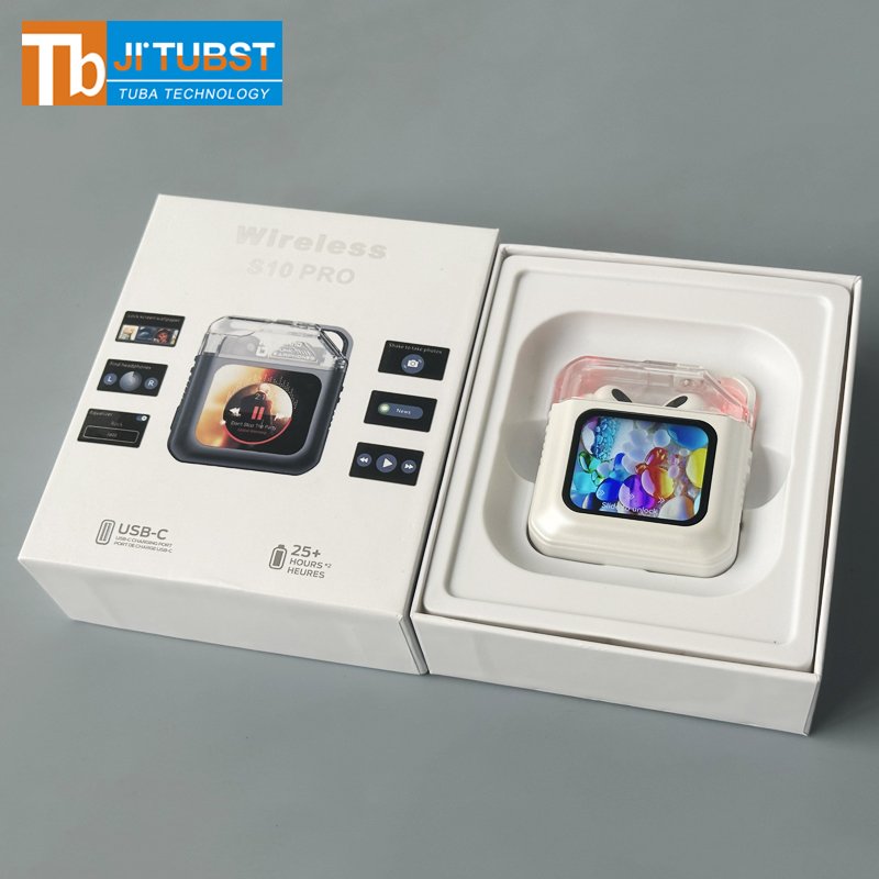 s10 pro new wireless earbuds & in-ear headphones with touch screen hifi non-noise cancelling gaming tws earphones