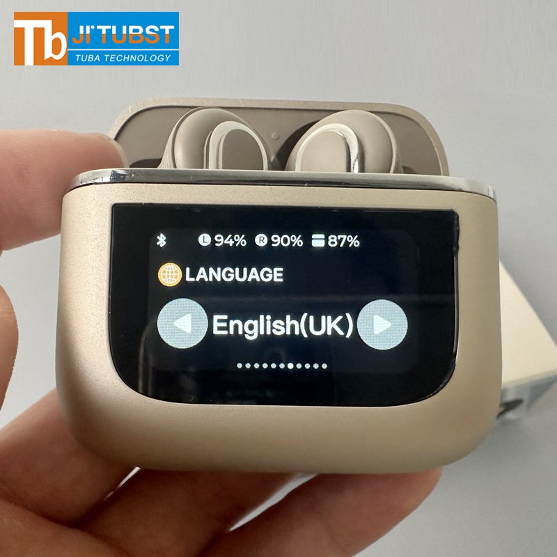 2024 Wireless Earphones with Noise Cancelling ANC Sport Earbuds Headset Smart LCD Touch Screen Microphone V8 T8 Earphone