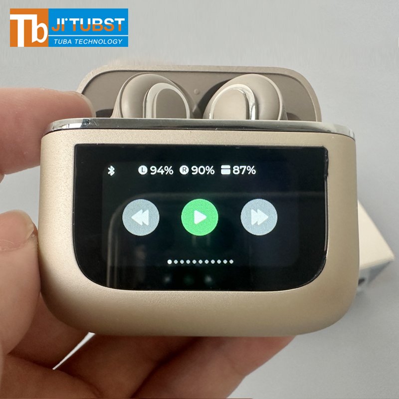 2024 Wireless Earphones with Noise Cancelling ANC Sport Earbuds Headset Smart LCD Touch Screen Microphone V8 T8 Earphone