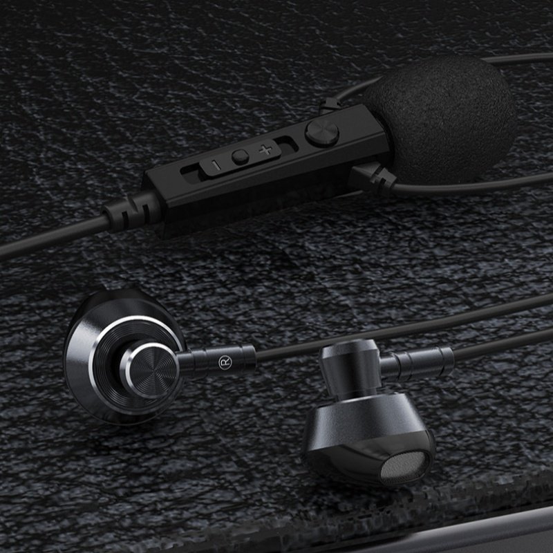 1.2M 3.5MM Wired Headset Headset Noise Cancelling Earbuds Silica Gel Earbud & In-ear Headphones With Mini Microphone Earphone