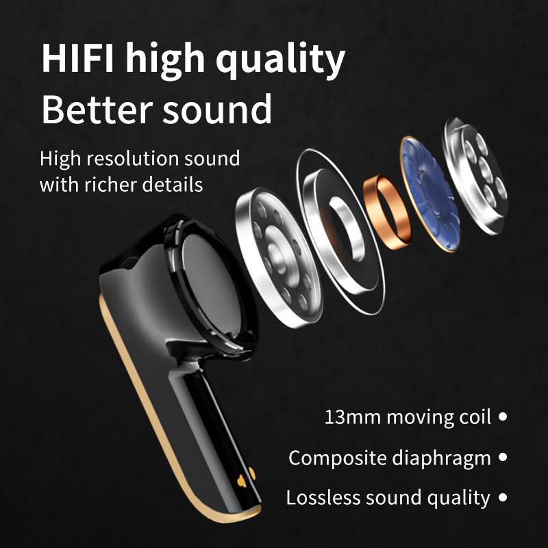active noise cancelling earphones wireless 5.3 noise-cancelling earphones hand free wireless headphones with mic G20