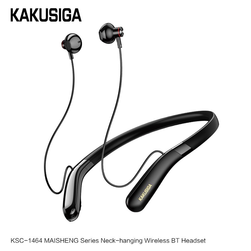 KAKUSIGA New product 2024 wireless earphones with neck mounted Waterproof Sports long standby range earbuds