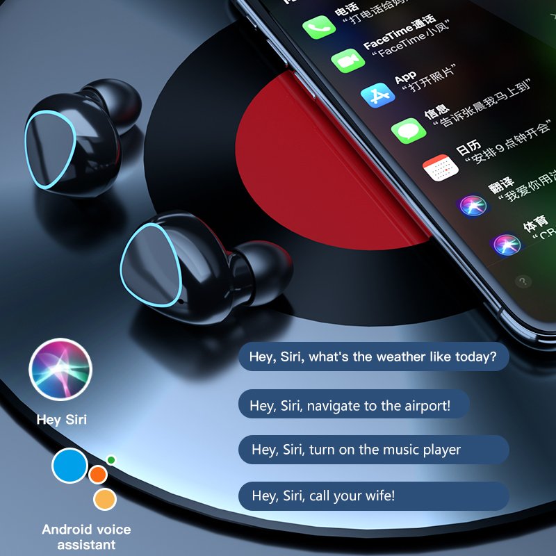 2024 Best Selling BT 5.3 Earphones Gaming Headphones Led Display Sport Running Headset Tws True Wireless Stereo Earbuds M10