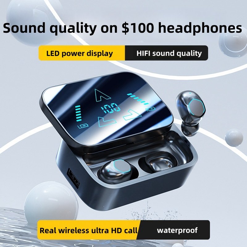 Super Cool Led Digital Hifi Gaming In-Ear Wireless Bluetooth Headphones Noise Cancelling Tws Earphones & Headphones Earbuds
