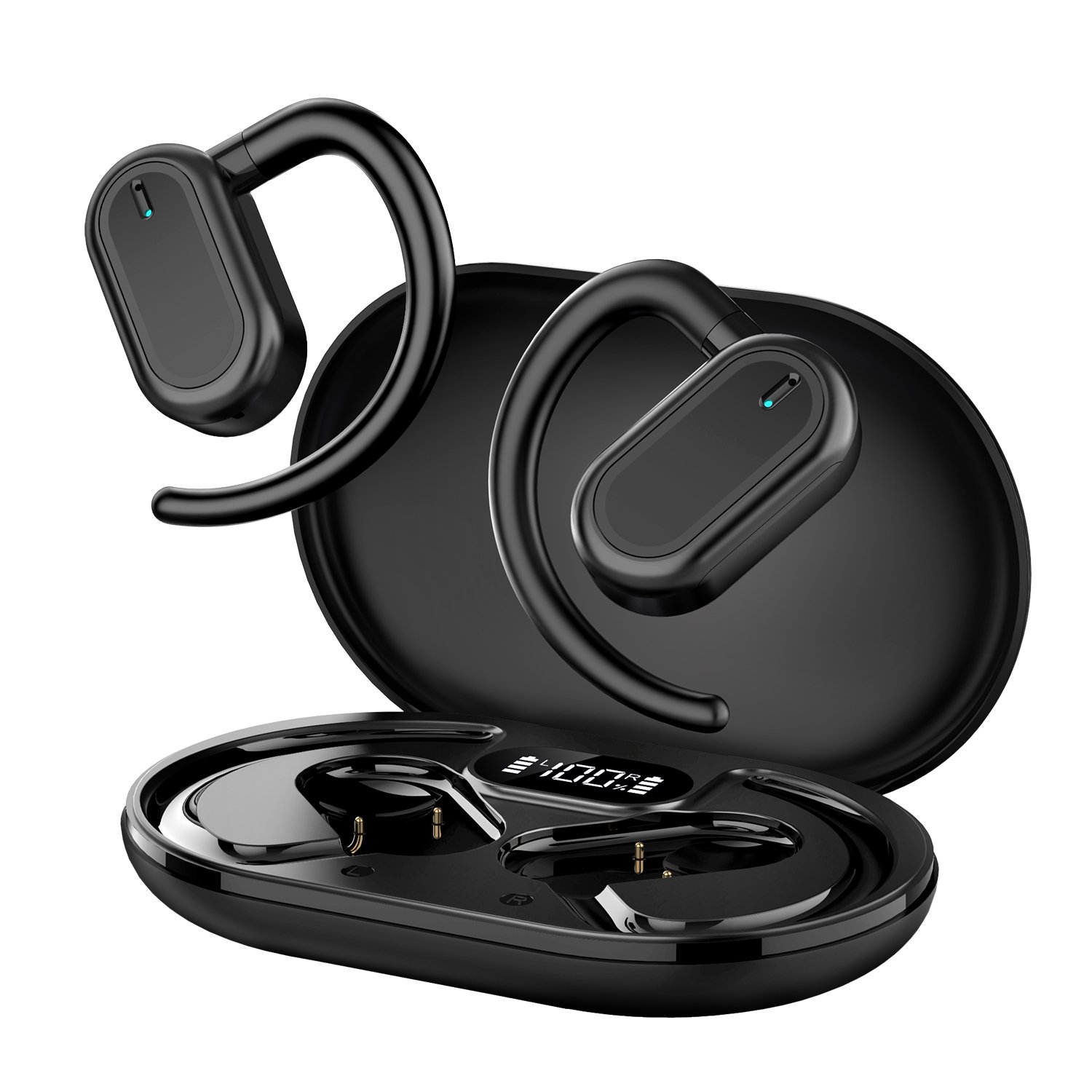 TW100 TWS True Wireless Earphone V5.3 On-ear Headset Gaming Bluetooth Sports Headphone TWS Earbuds