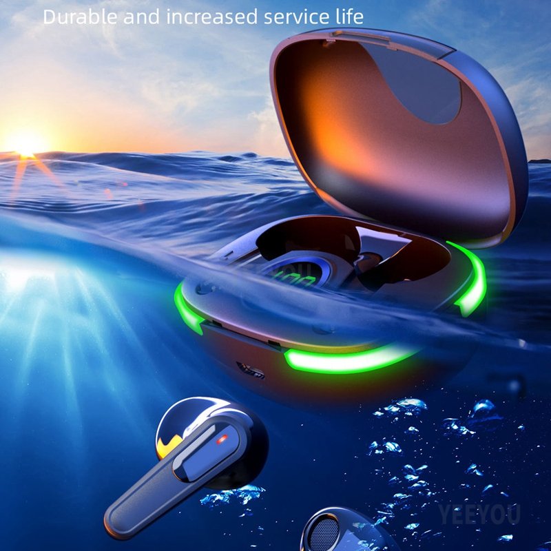 Pro80 TWS Earphones Touch LED Display Wireless In Ear sport Noise Cancelling Sports Headphones Music Gaming In-ear Earbuds
