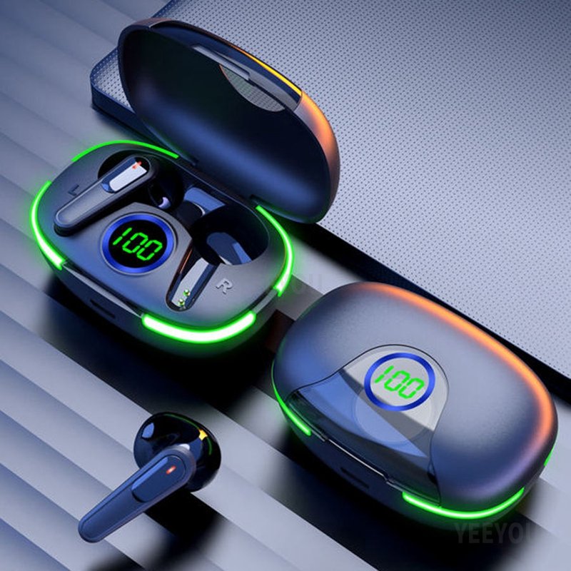 Pro80 TWS Earphones Touch LED Display Wireless In Ear sport Noise Cancelling Sports Headphones Music Gaming In-ear Earbuds