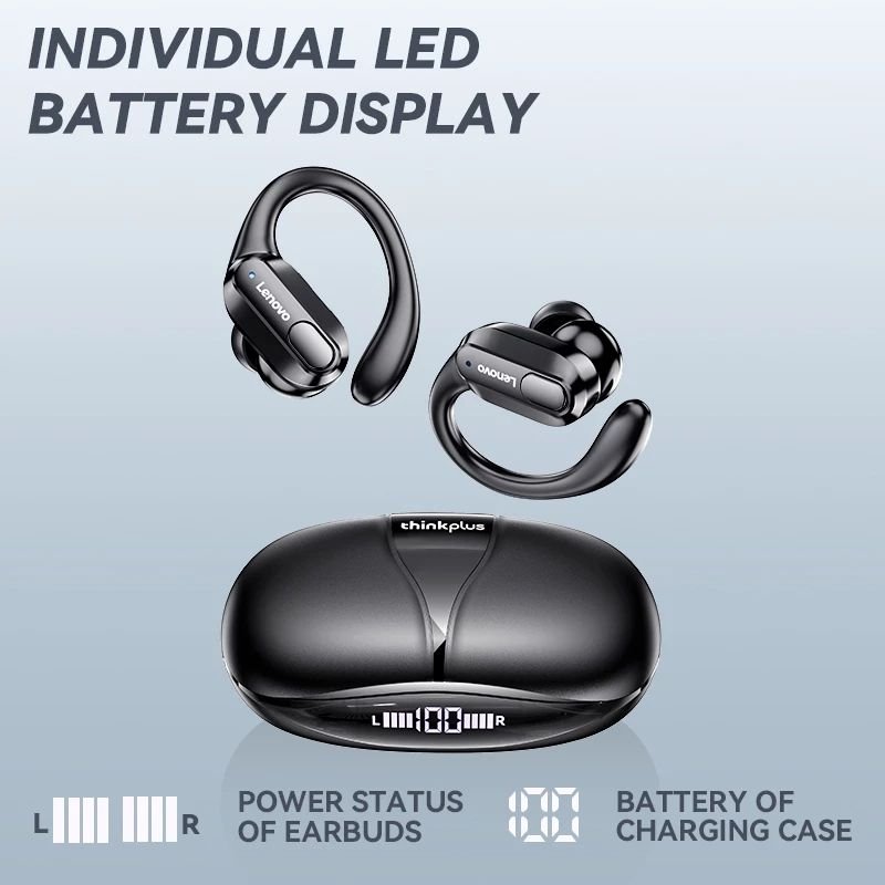 2023 lenovo auriculares XT80 wireless earphone Earhook business headset waterproof HD calling sports bt 5.3 tws earbud earphone