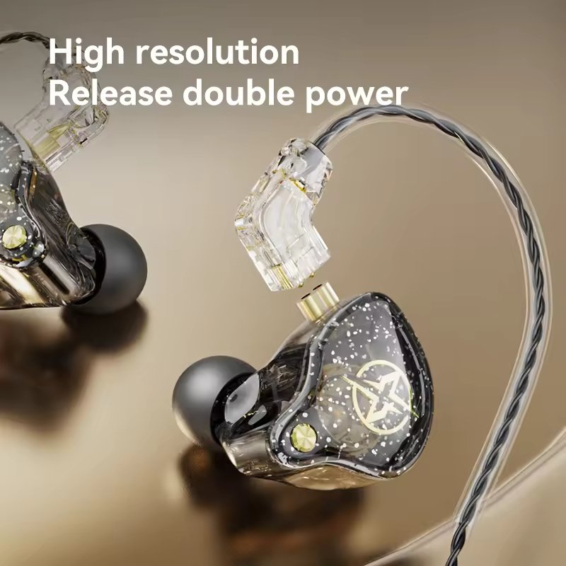 High Quality X2 Pro 3.5mm Detachable Cable Metal Monitor In-Ear Wired Earphone Headphones Gaming Sports Headset Dynamic Earbuds
