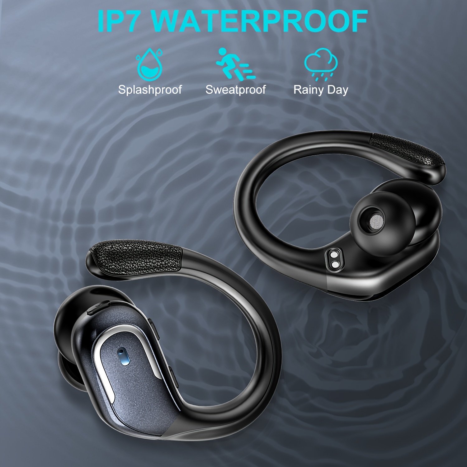 2024 New Arrival Noise Canceling Sports Wireless Earphones Gaming Waterproof Sports Hanging Ear Earbud Wireless TWS Headphone