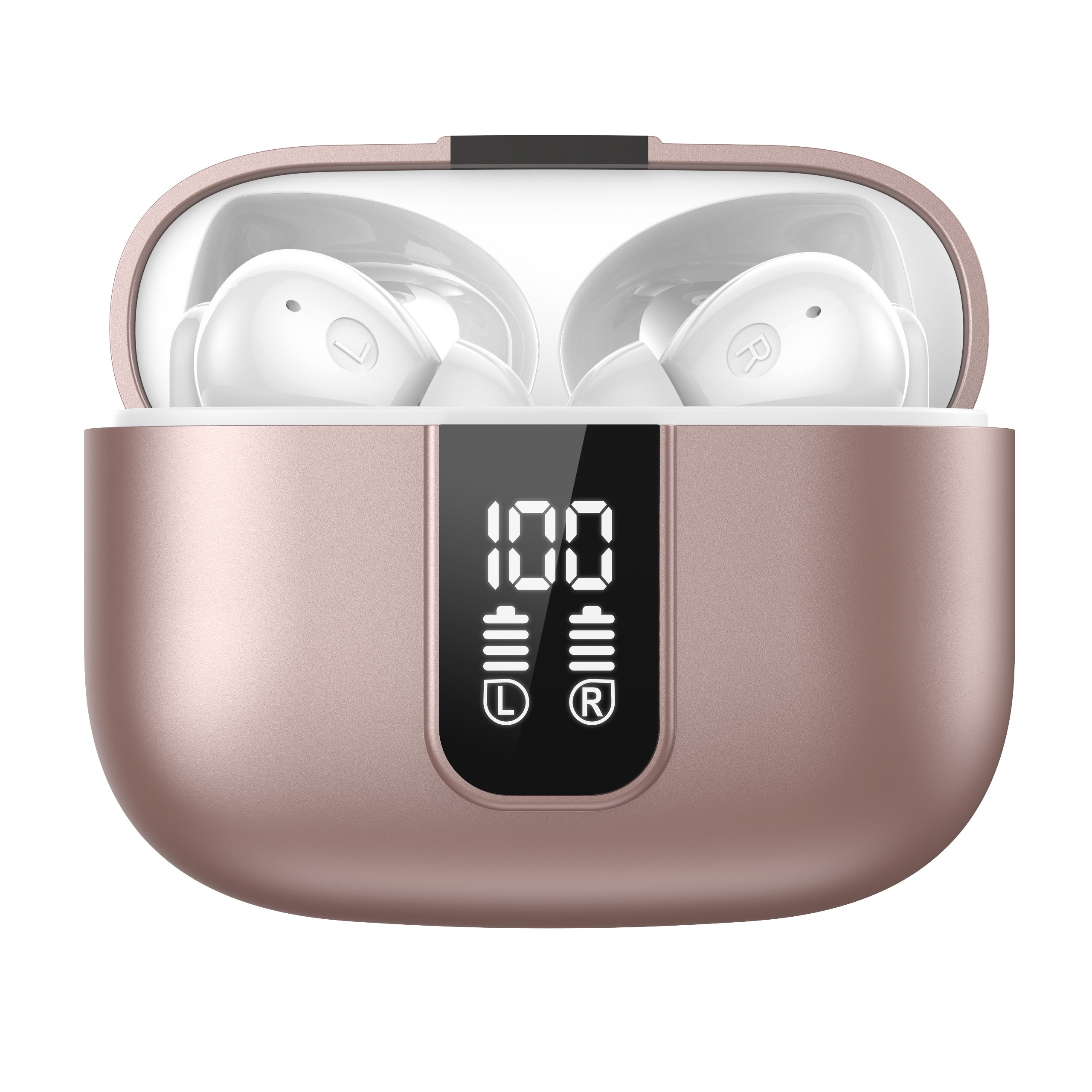 Factory Direct China Hifi Noise Cancelling Tws Waterproof True Stereo Wireless Earphones Rose Gold