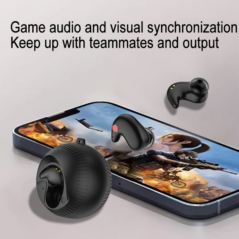 R12 Coconut-In-Ear Headset Ultra Long Life BT5.3 Ergonomically Designed HIFI Stereo Earbuds ENC Sleep Comfortable In-Ear Earbuds