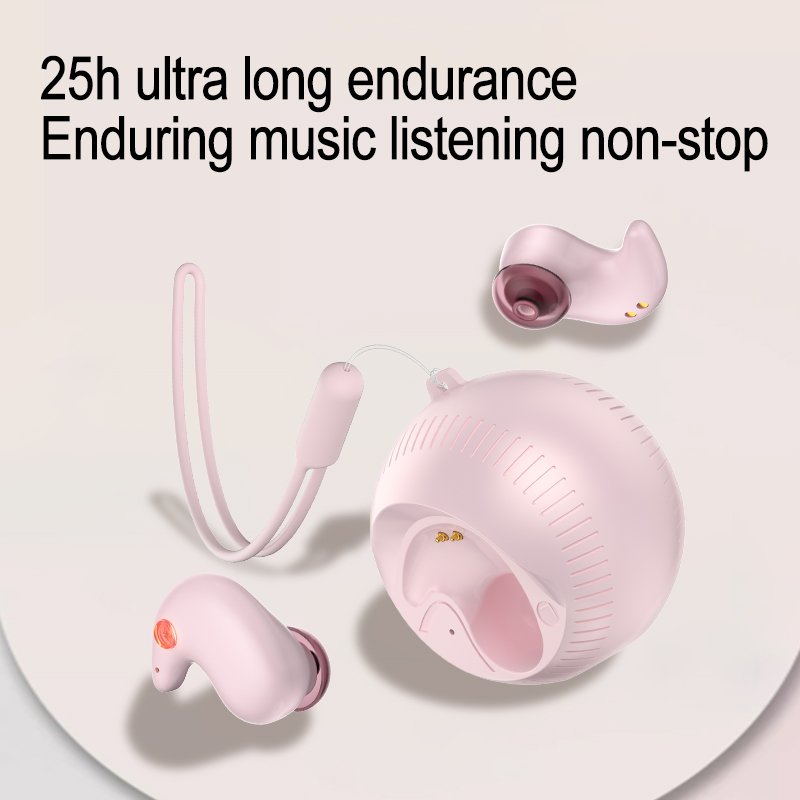 R12 Coconut-In-Ear Headset Ultra Long Life BT5.3 Ergonomically Designed HIFI Stereo Earbuds ENC Sleep Comfortable In-Ear Earbuds