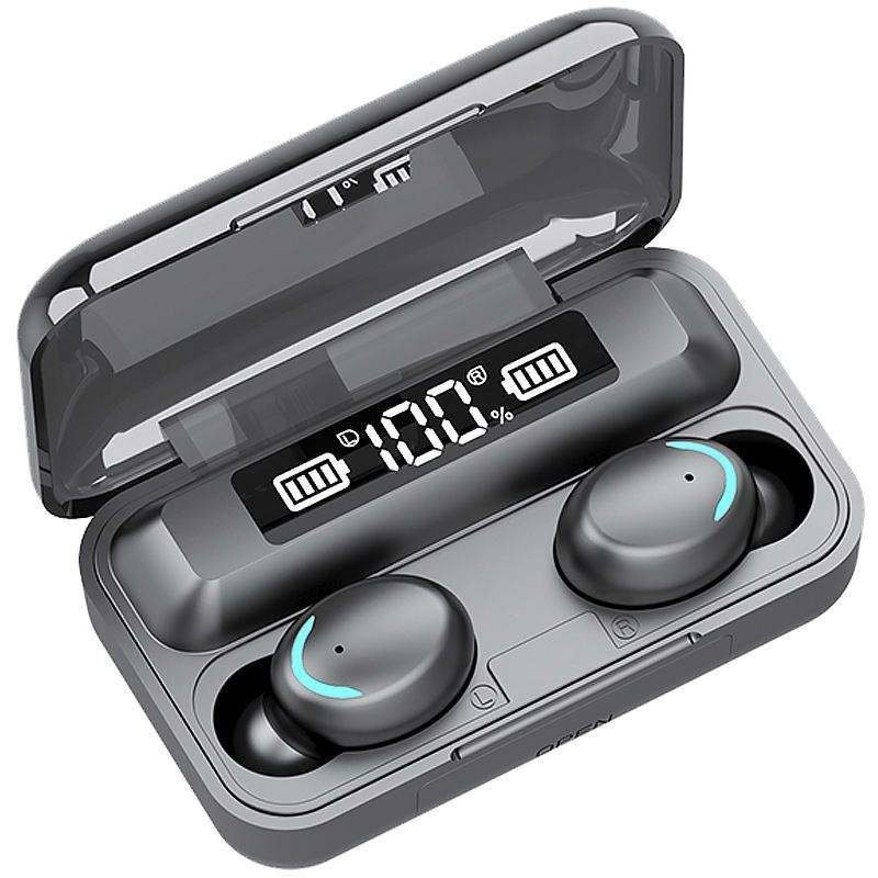 Fashionable Waterproof TWS In-Ear Wireless Neck Band Earphones with LED Battery Indicator for Sports & Gaming