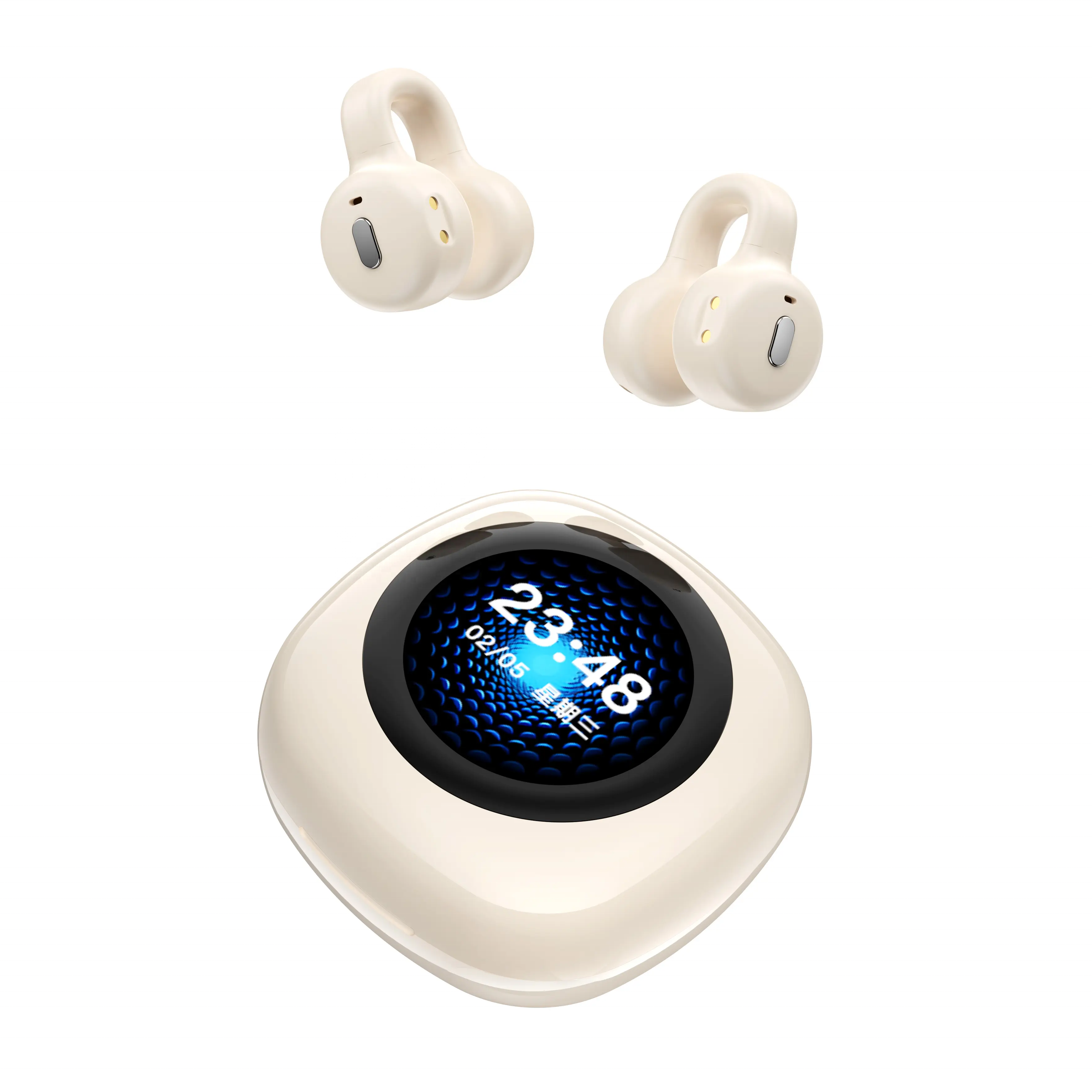 New Non In Ear Clip On Wireless bt Earphones With Noise Cancelling TWS Earphone , High Sound Quality, And Casual Open Earphones