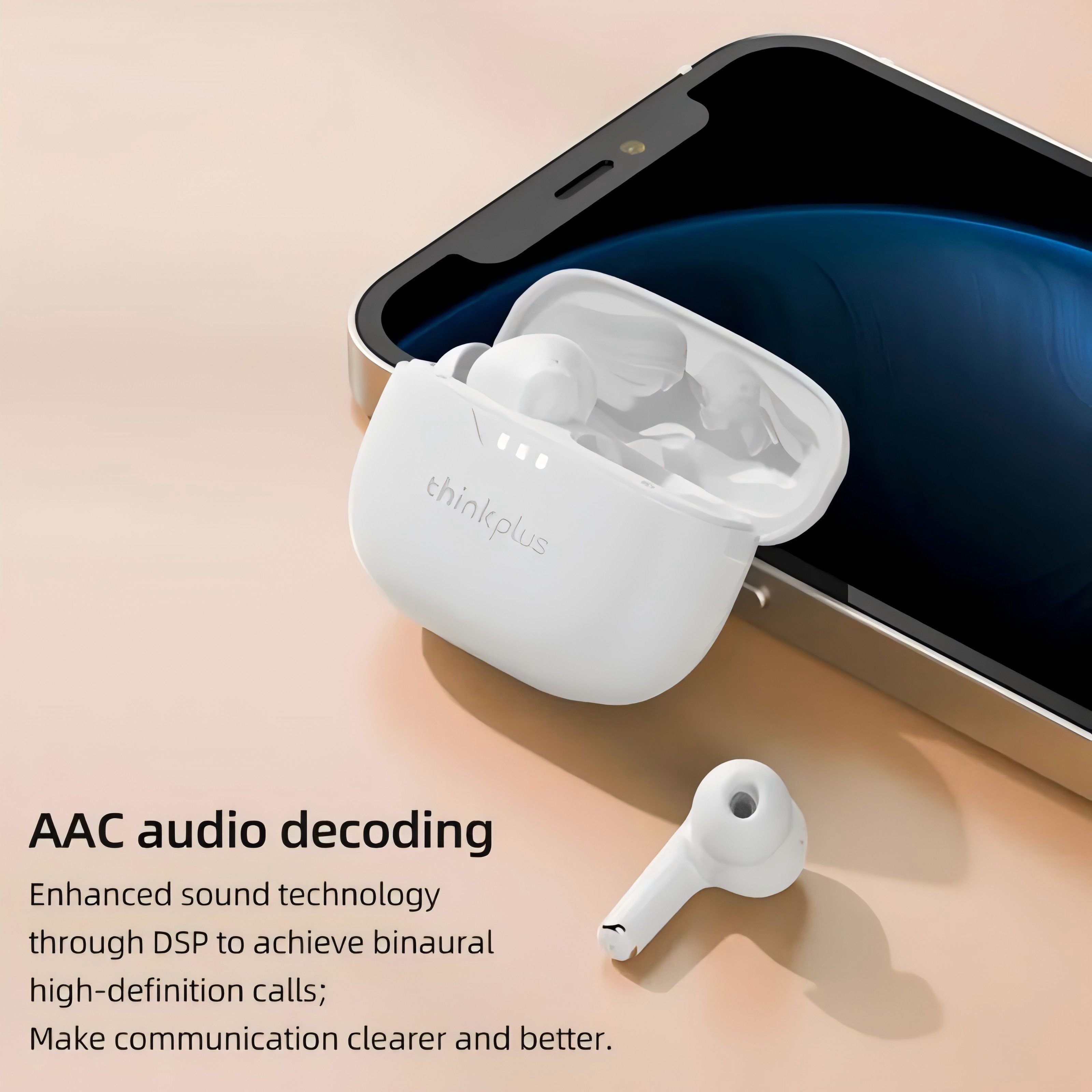 For Lenovo thinkplus LP3 Pro Blue-tooth 5.2 Earphone True Wireless audionic Earbuds Music in-ear Headphones Mini TWS Headset