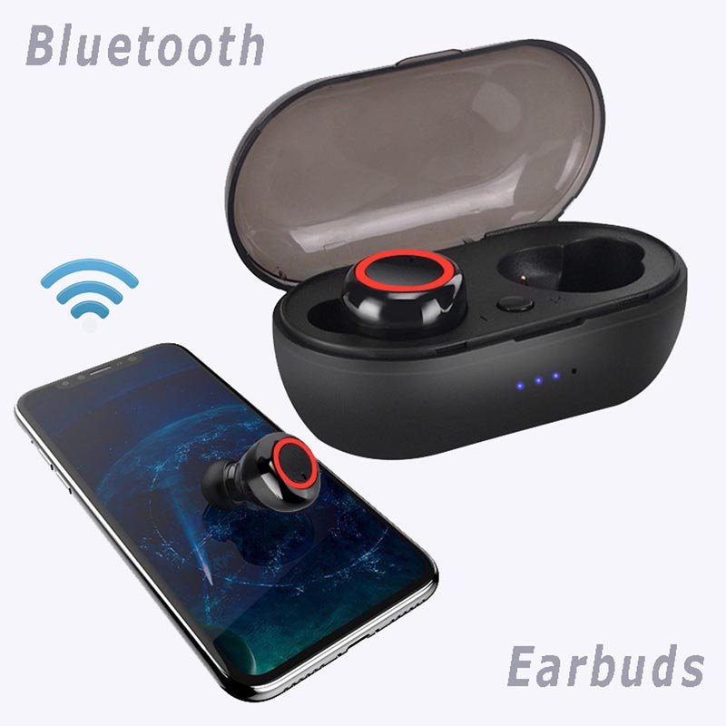 TWS Y50 Bluetooth 5.0 Earphones Sports Outdoor Wireless Headset Touch Headset With Charging Warehouse Stereo Headphone With Mic