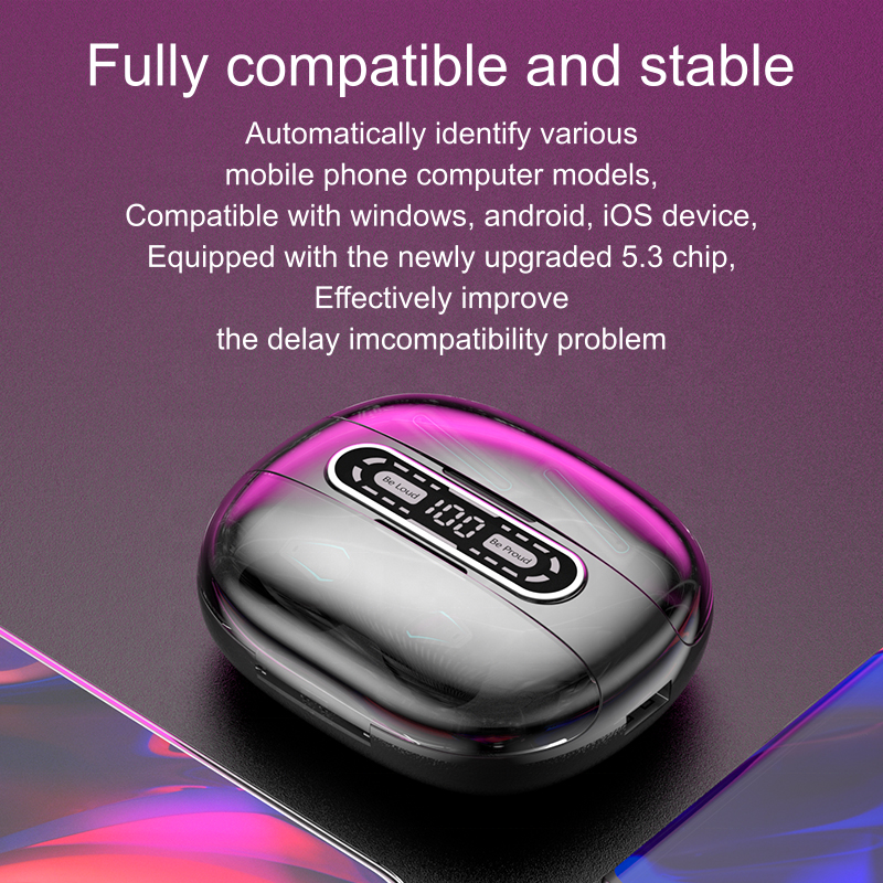 M56 Gaming Headsets Low Latency TWS Earphone 4 in 1 True Wireless Stereo TWS BT5.3 Headphone 4 Earbuds With Mic for couple