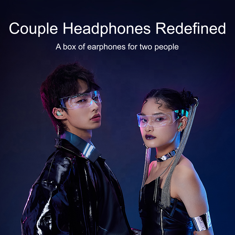 M56 Gaming Headsets Low Latency TWS Earphone 4 in 1 True Wireless Stereo TWS BT5.3 Headphone 4 Earbuds With Mic for couple